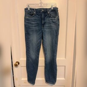 GOOD AMERICAN GOOD WAIST SKINNY CROPPED JEANS Size 10/30